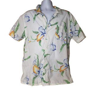 LEVI'S WHITE HAWAIIAN SHORT SLEEVE SHIRT SIZE XXL